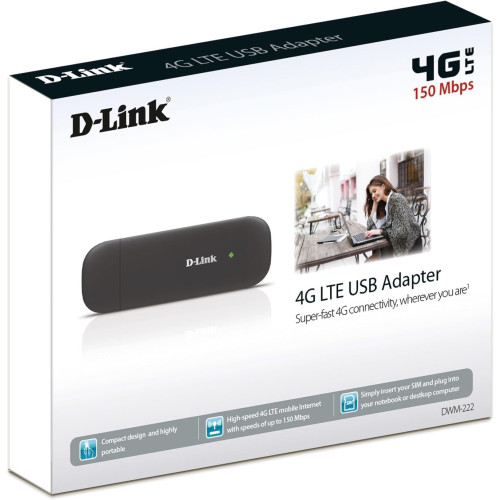 D-Link DWM-222 4G USB Adapter D-Link DWM-222 4G USB Adapter